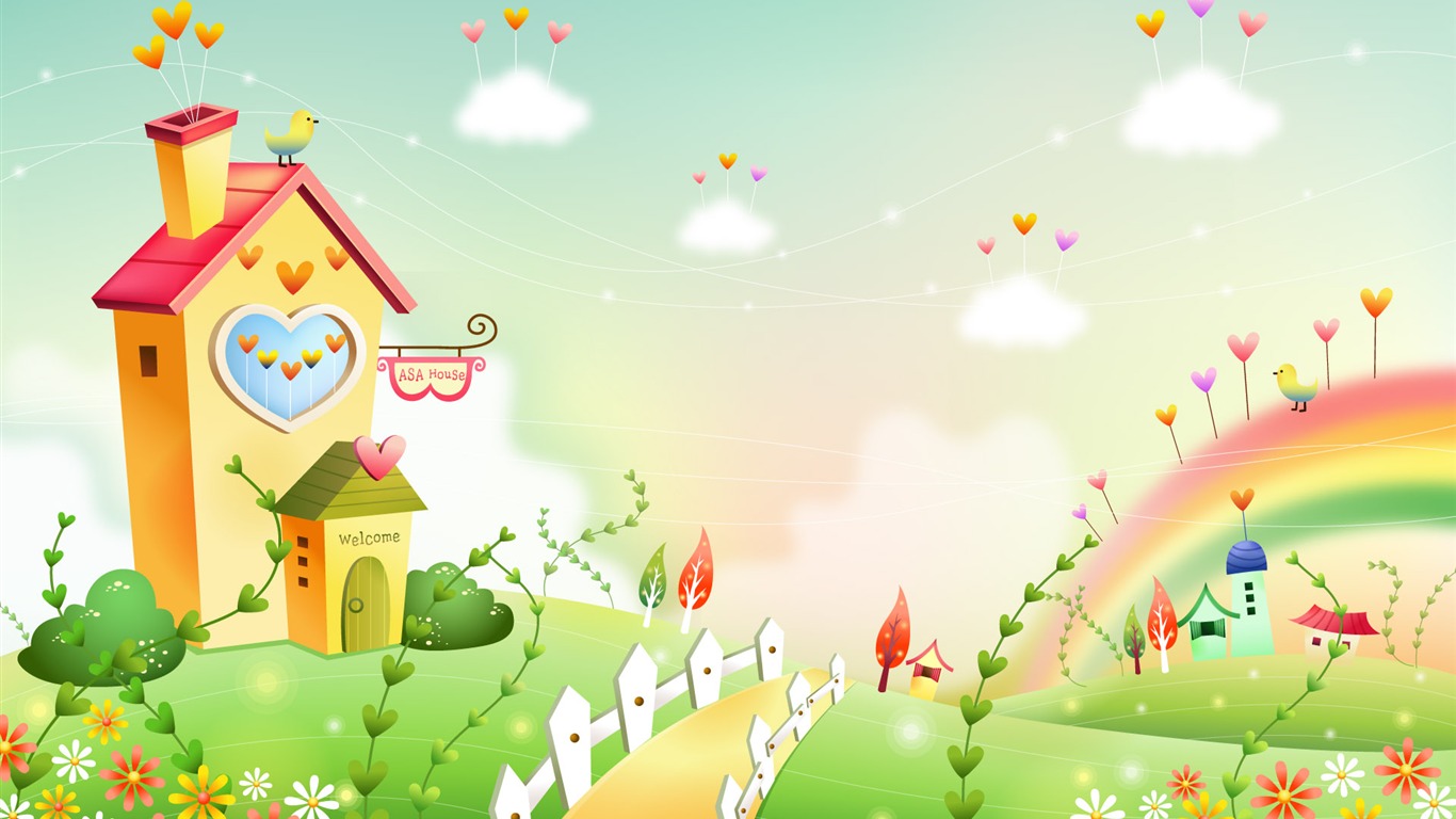 Cartoon Fantasy Scenery Wallpapers #19 - 1366x768