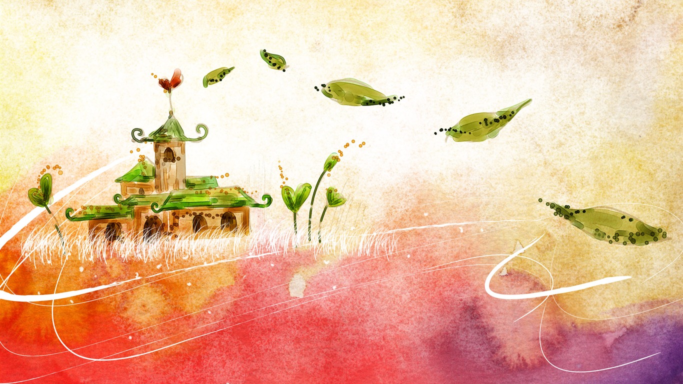 Cartoon Fantasy Scenery Wallpapers #23 - 1366x768