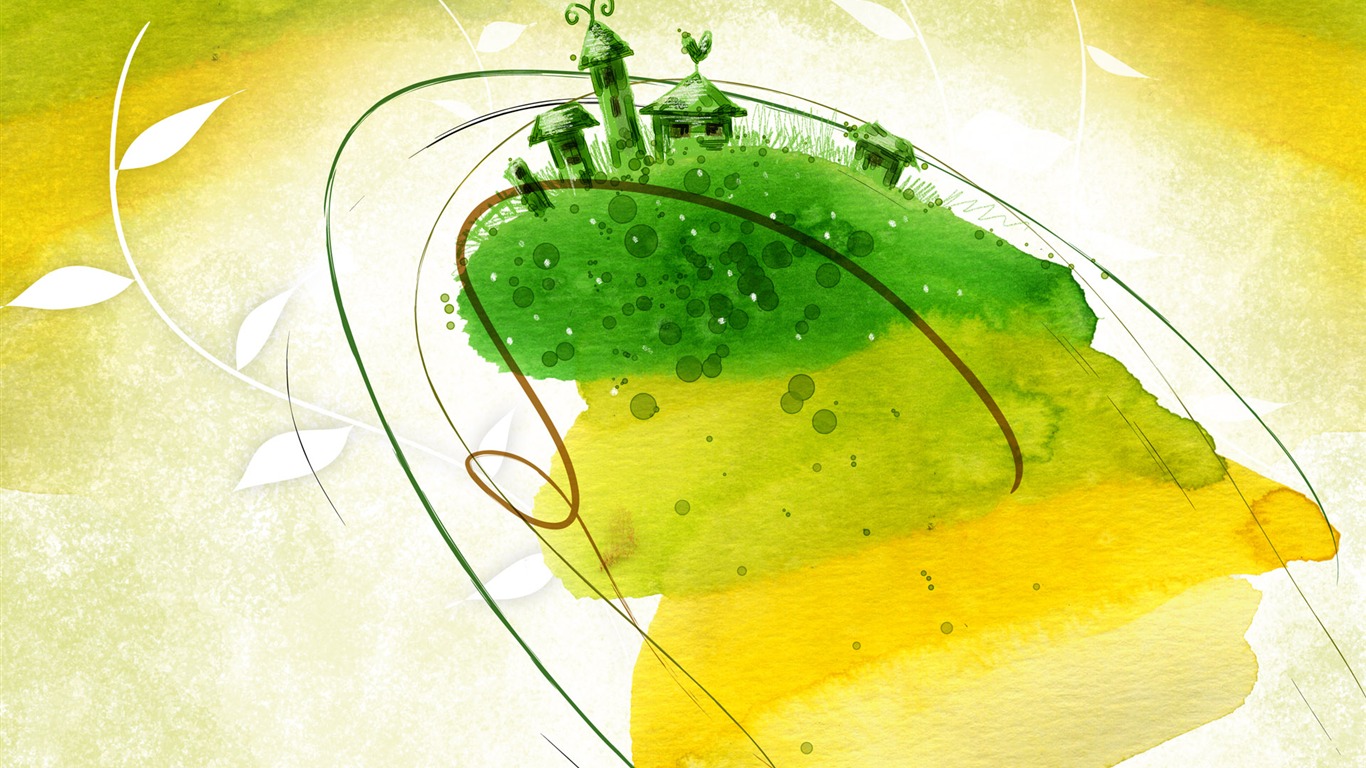 Cartoon Fantasy Scenery Wallpapers #25 - 1366x768