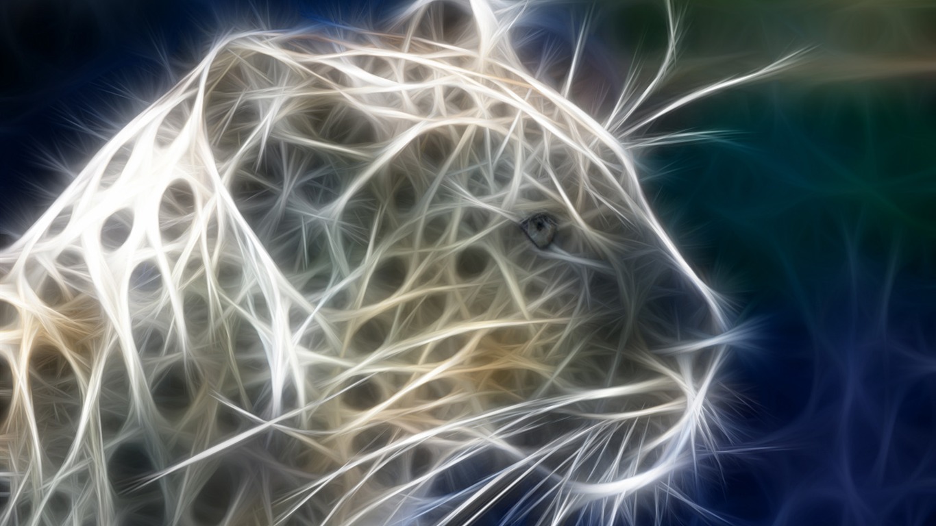 Cool animal wallpaper light #3 - 1366x768