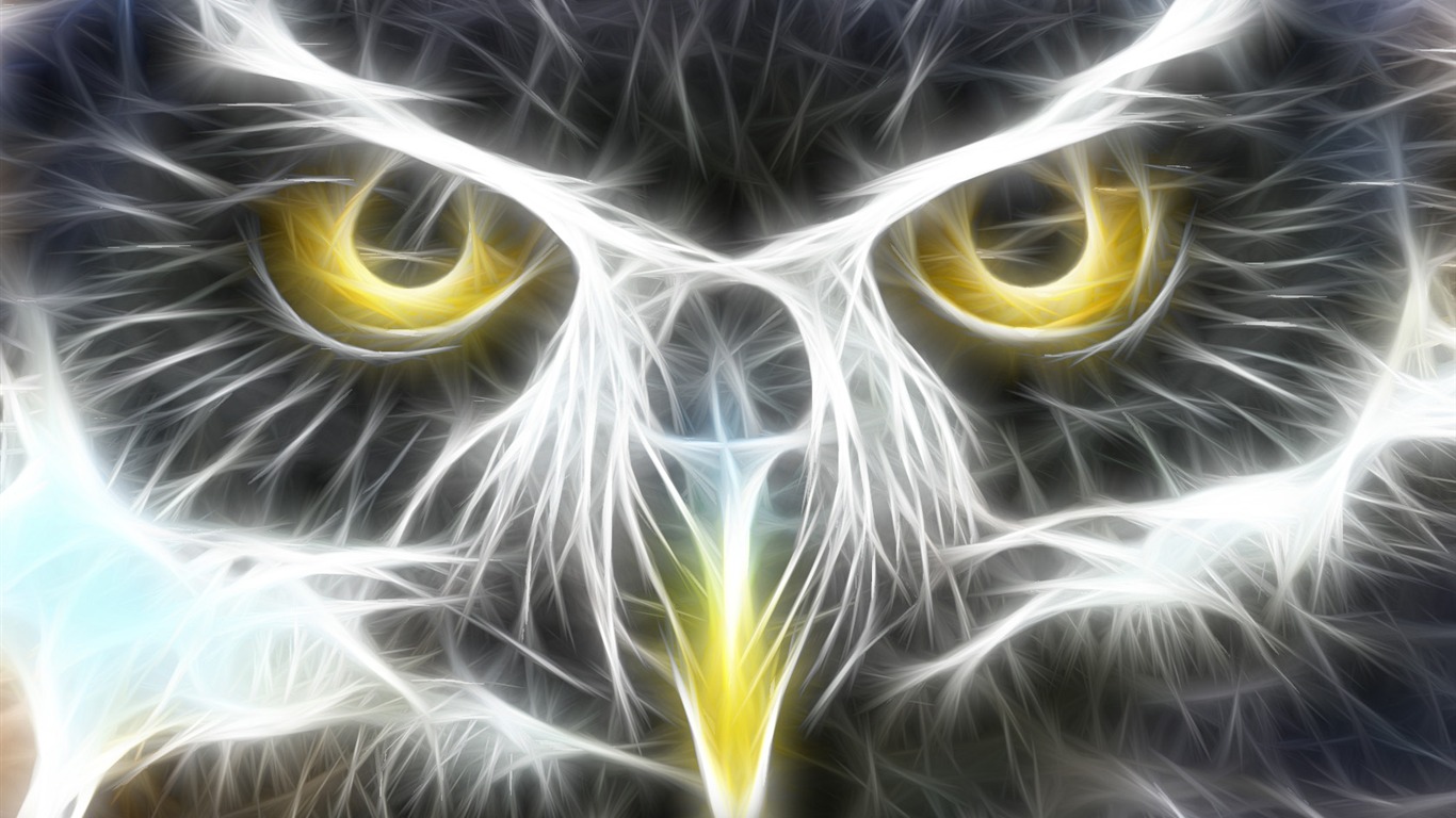 Cool animal wallpaper light #15 - 1366x768