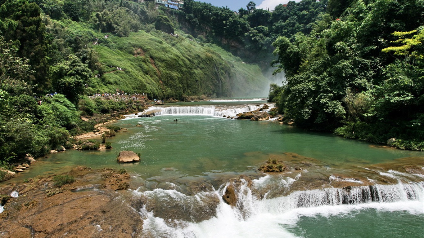 Huangguoshu Falls (Minghu obras Metasequoia) #9 - 1366x768