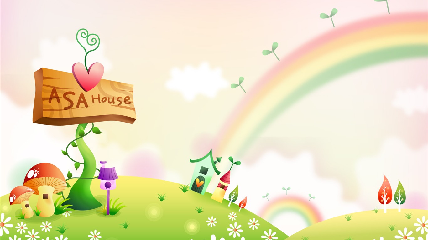 Cartoon Fantasy Scenery Wallpapers #2 - 1366x768