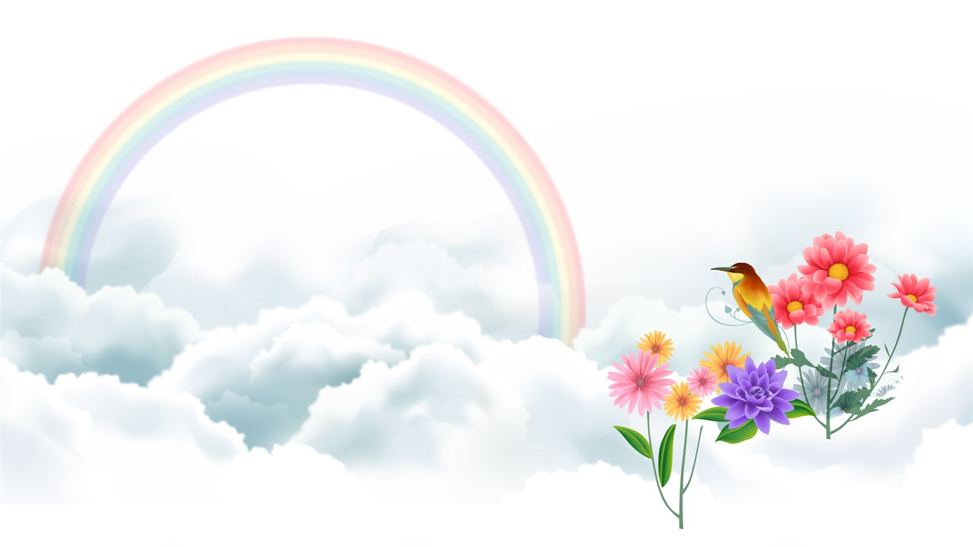 卡通夢幻風光壁紙 #5 - 1366x768