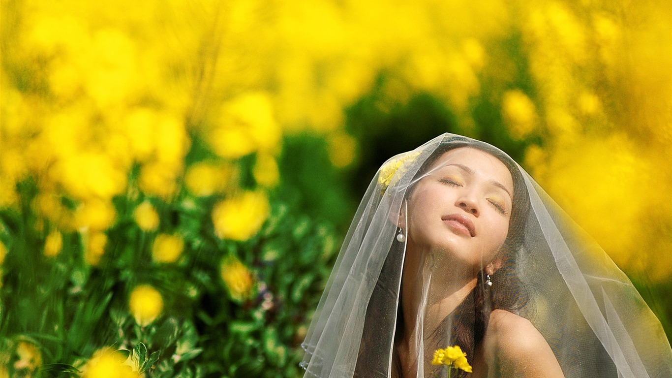 Beautiful Wedding Bride #10 - 1366x768