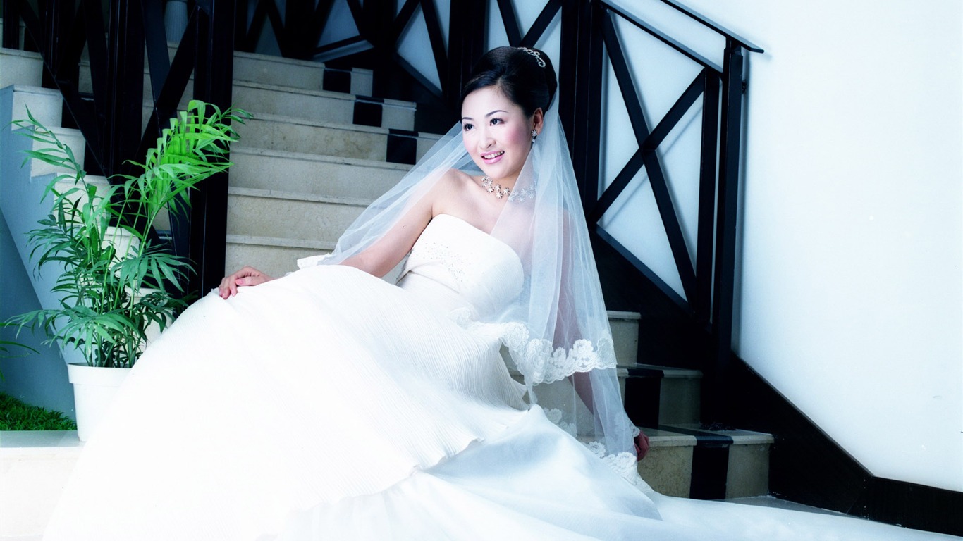 Beautiful Wedding Bride #16 - 1366x768