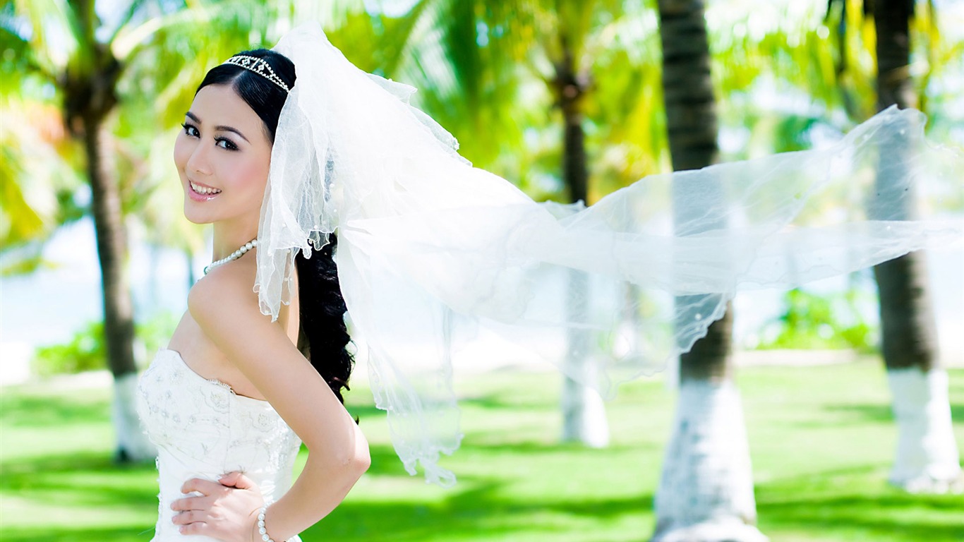 Beautiful Wedding Bride #18 - 1366x768