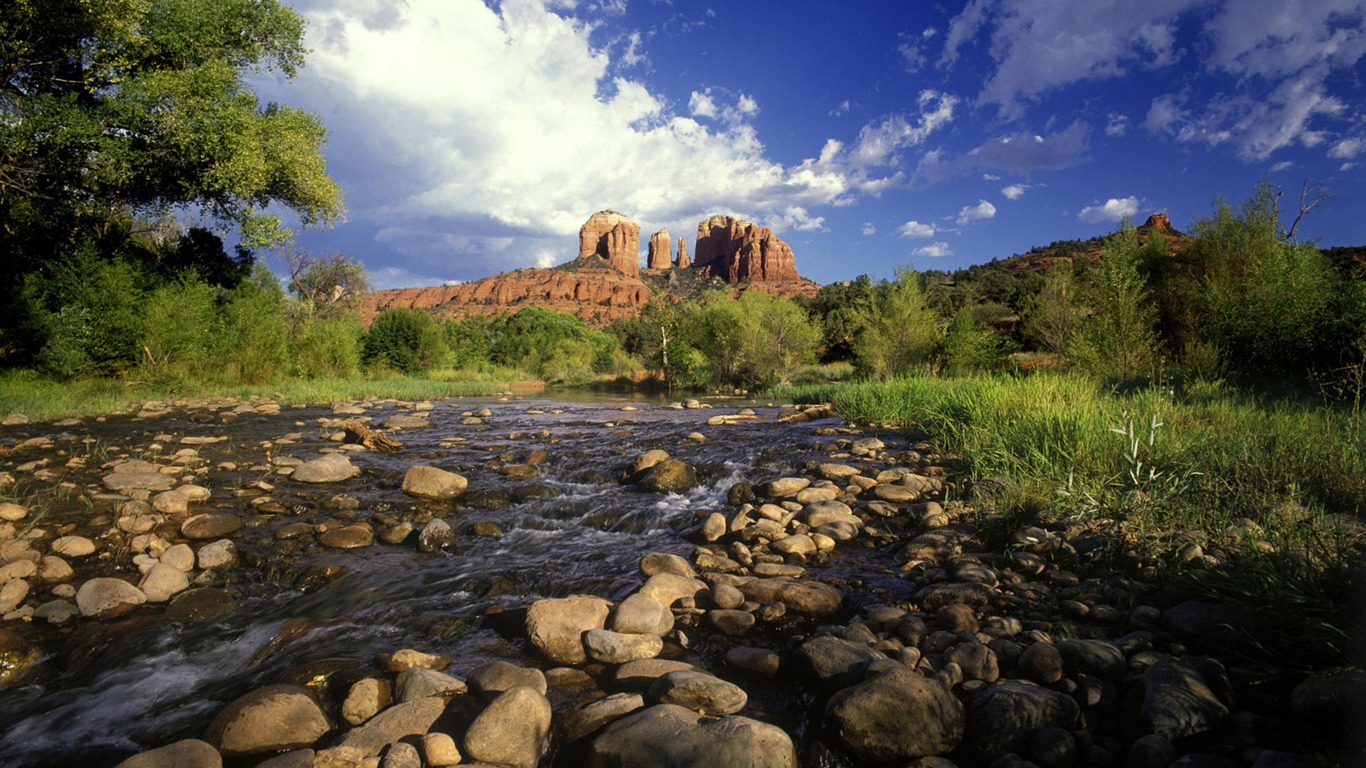 Four Seasons Landscape wallpaper (1) #16 - 1366x768