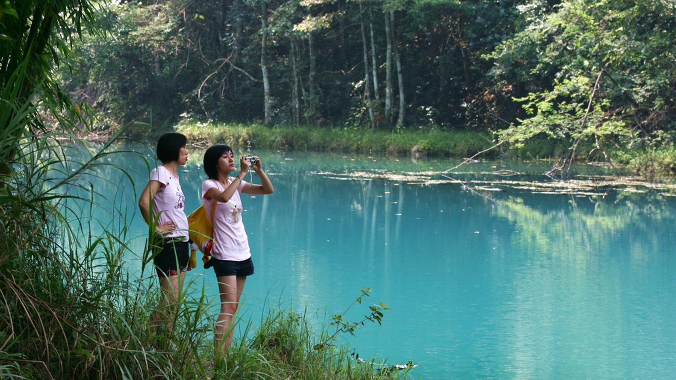 天下美景- 荔波樟江(明湖水杉作品) #4 - 1366x768