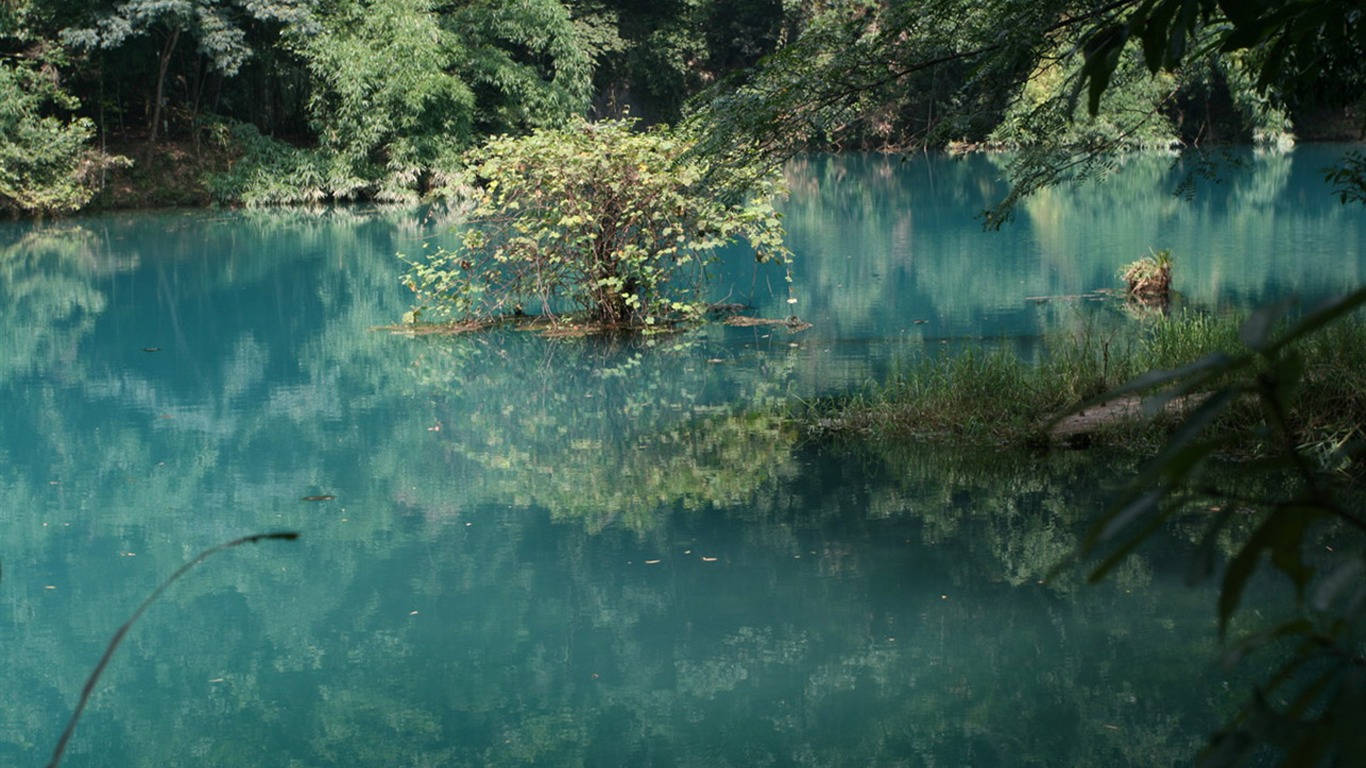 天下美景 - 荔波樟江 (明湖水杉作品)16 - 1366x768