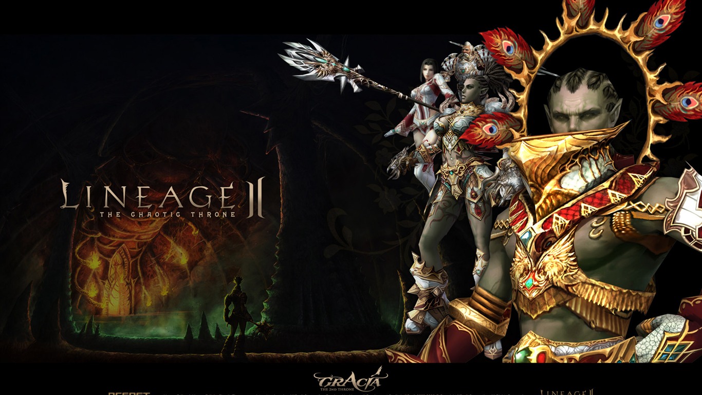 LINEAGE Ⅱ 遊戲造型 高清壁紙 #2 - 1366x768