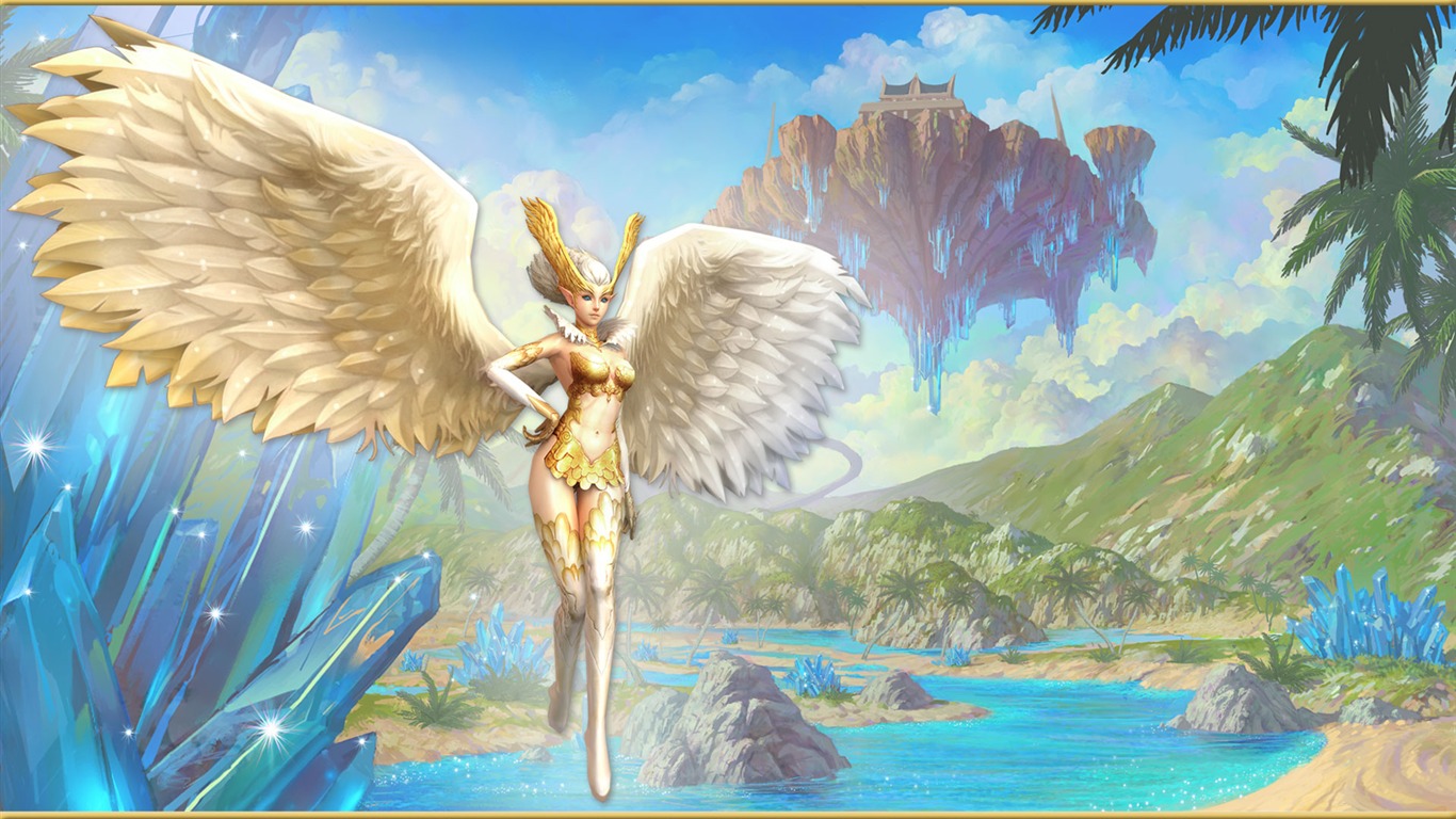 LINEAGE Ⅱ modeling HD gaming wallpapers #7 - 1366x768