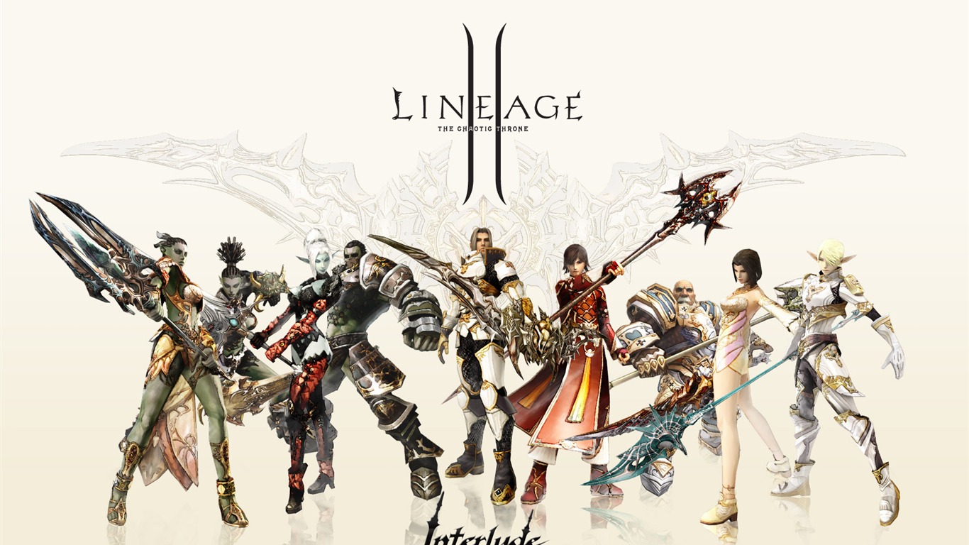 LINEAGE Ⅱ 遊戲造型 高清壁紙 #8 - 1366x768