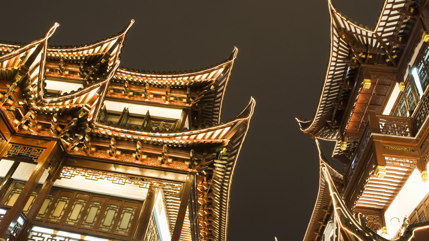 中國風之城市掠影壁紙 #16 - 1366x768
