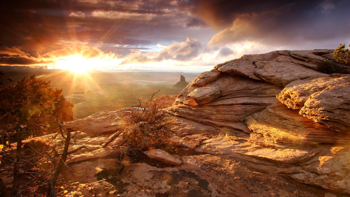 Four Seasons Landscape wallpaper (2) #16 - 1366x768