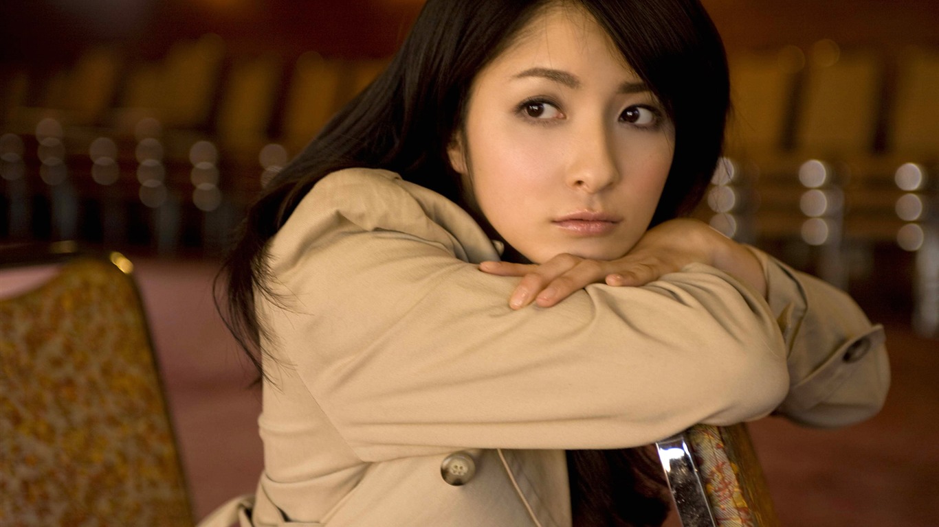 美女松木里菜 壁紙專輯(二) #13 - 1366x768