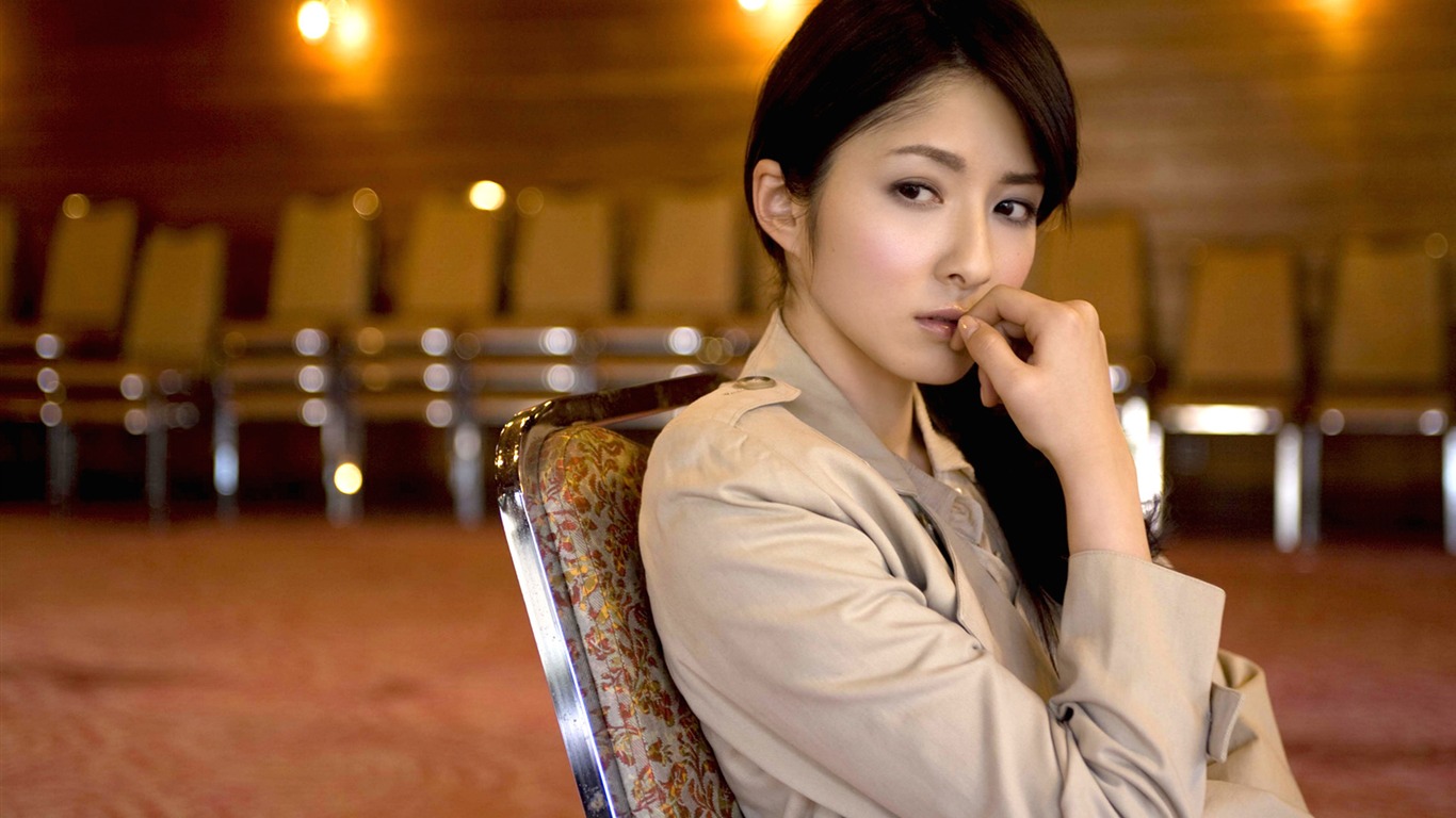美女松木里菜 壁紙專輯(三) #16 - 1366x768