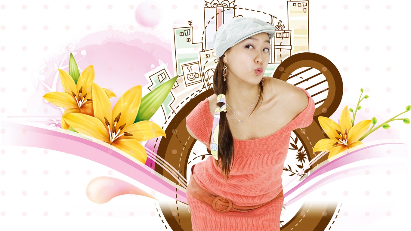 Synthetic characters wallpaper (2) #4 - 1366x768