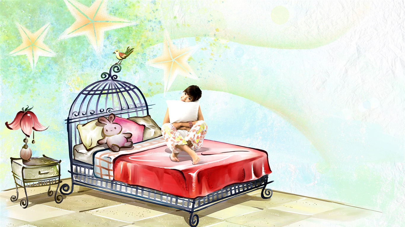 Syntetické znaky tapetu (2) #18 - 1366x768