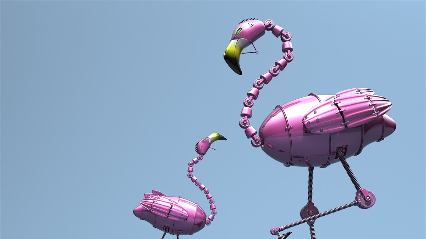 趣味3D 卡通設計壁紙 #17 - 1366x768