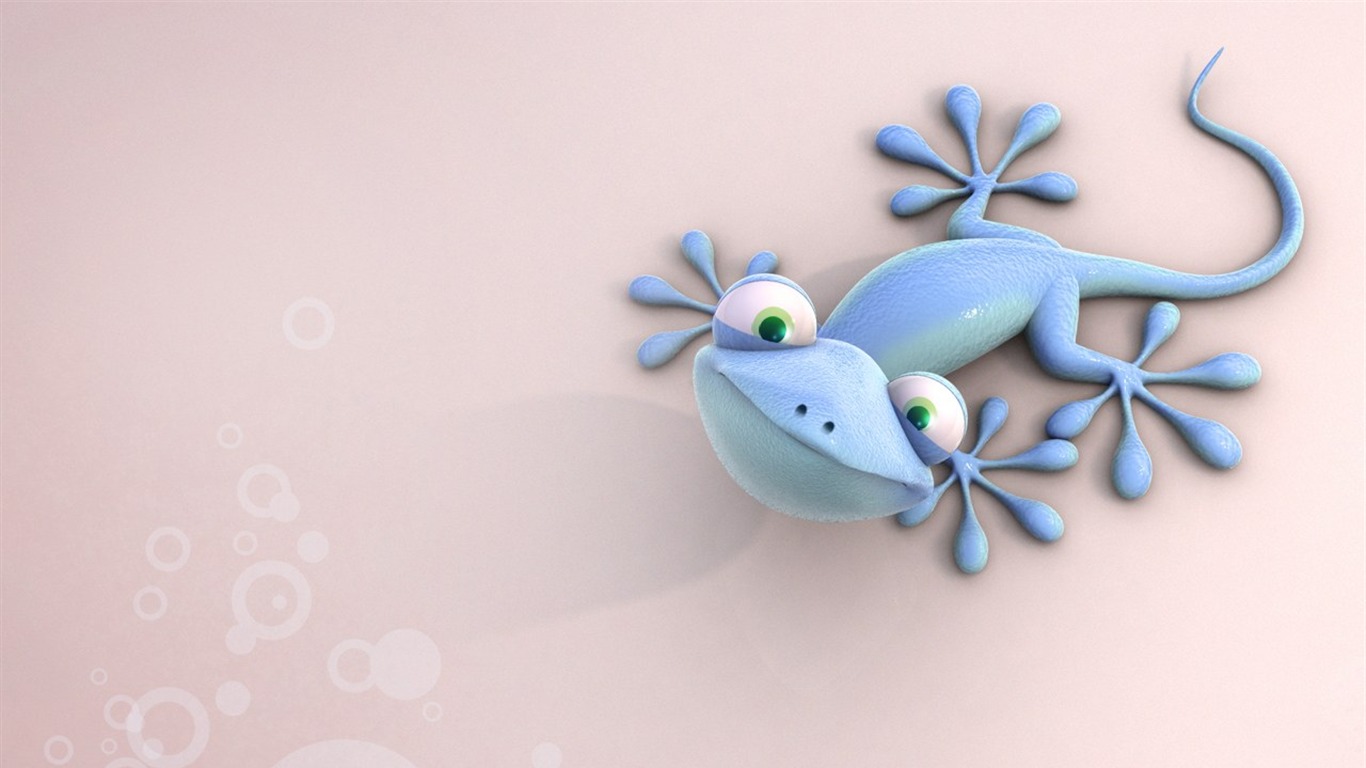 Fun 3D Cartoon Design wallpaper #18 - 1366x768