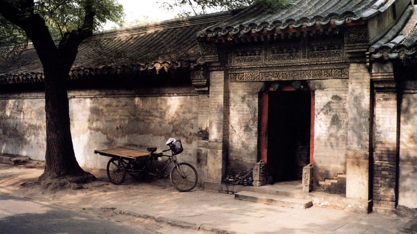 Antiguo vida Hutong de fotos antiguas fondo de pantalla #11 - 1366x768