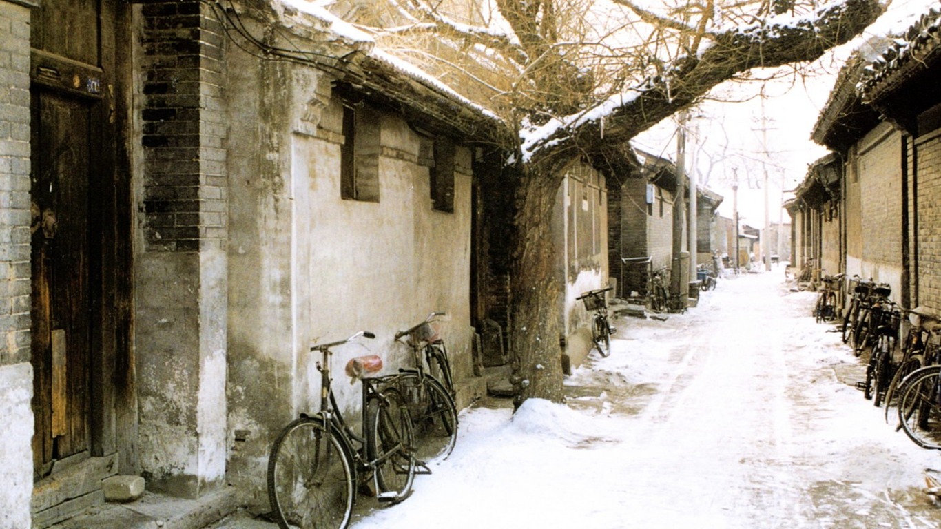 Staré Hutong život pro staré fotografie wallpaper #21 - 1366x768