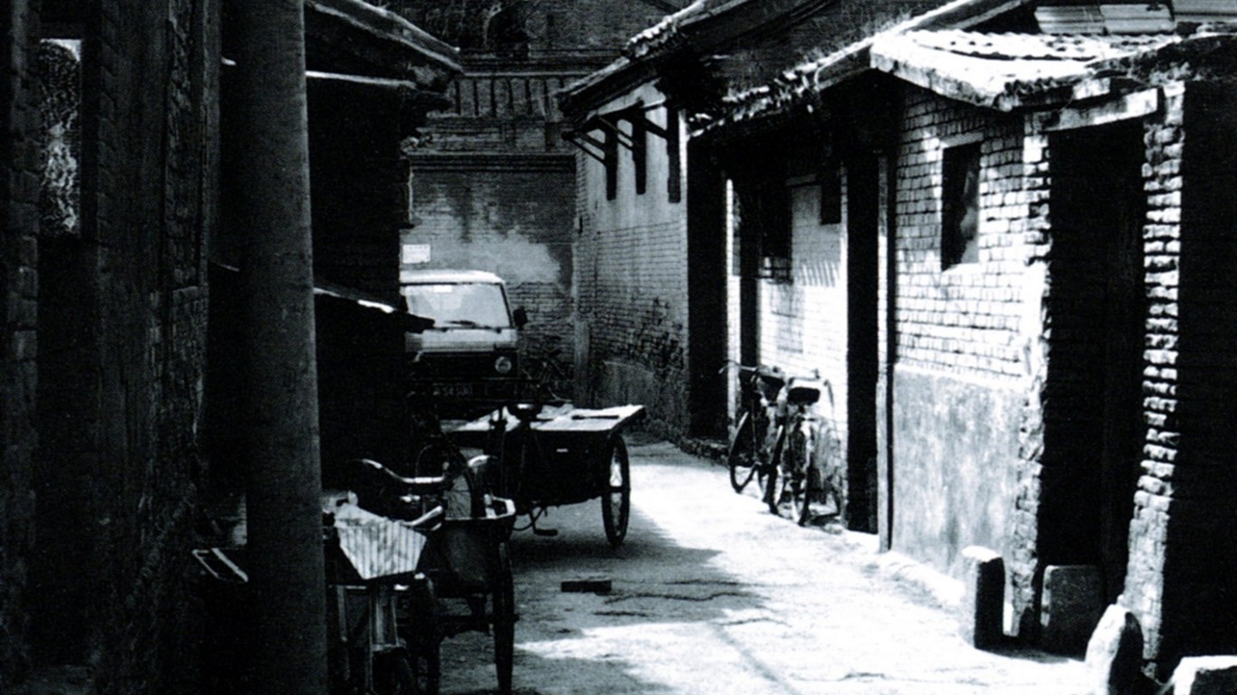 Antiguo vida Hutong de fotos antiguas fondo de pantalla #29 - 1366x768