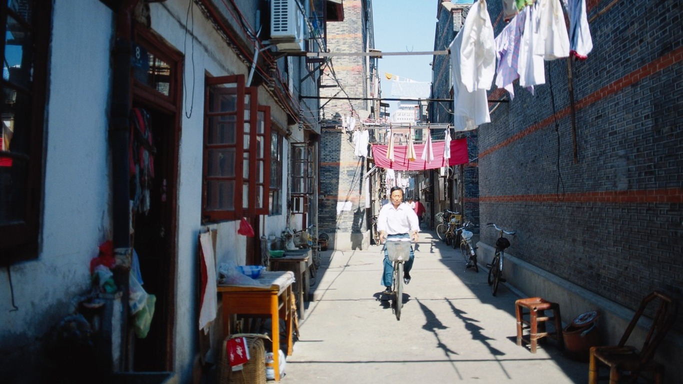 懷舊 胡同生活老照片壁紙 #35 - 1366x768