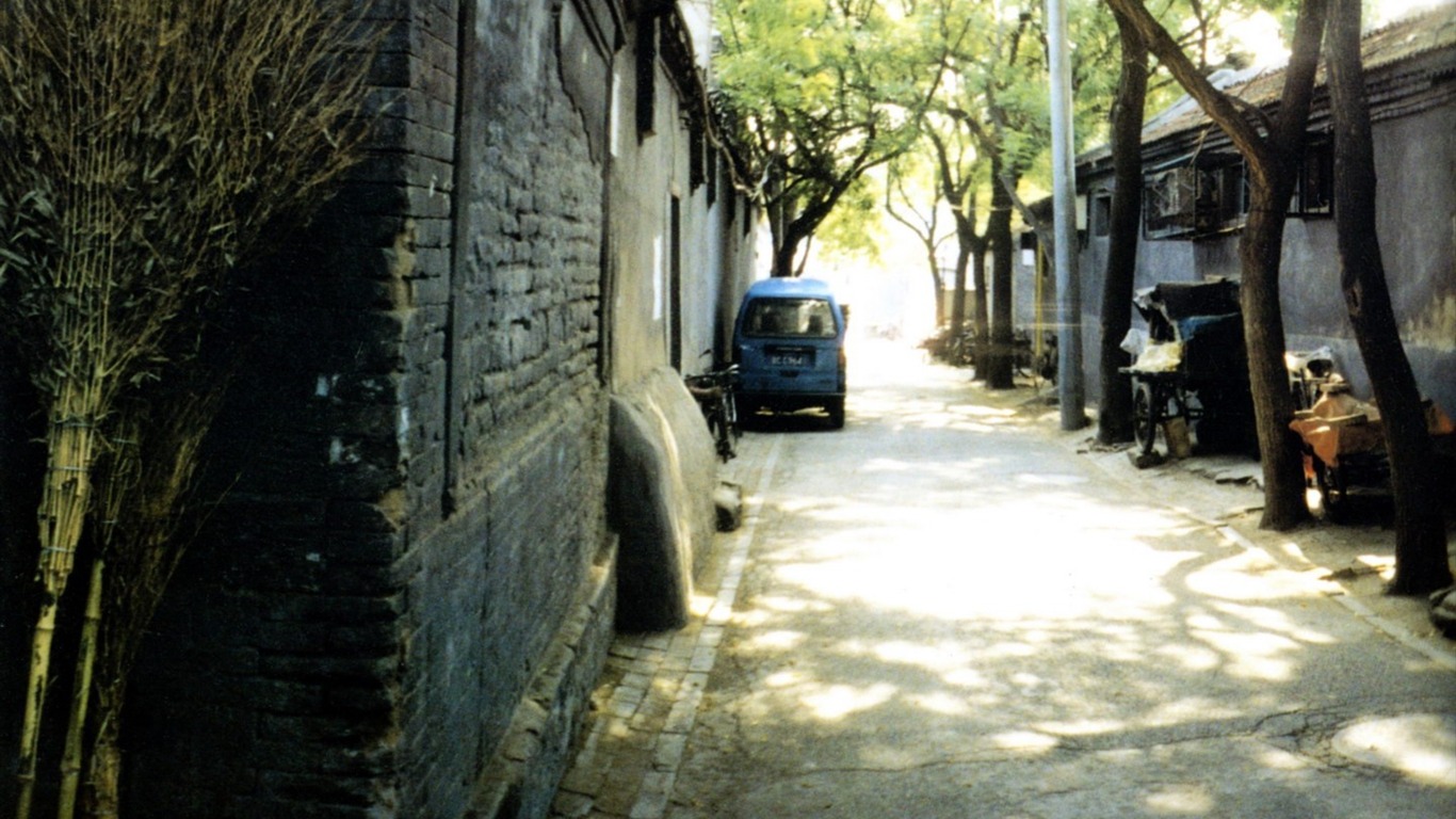 Antiguo vida Hutong de fotos antiguas fondo de pantalla #40 - 1366x768