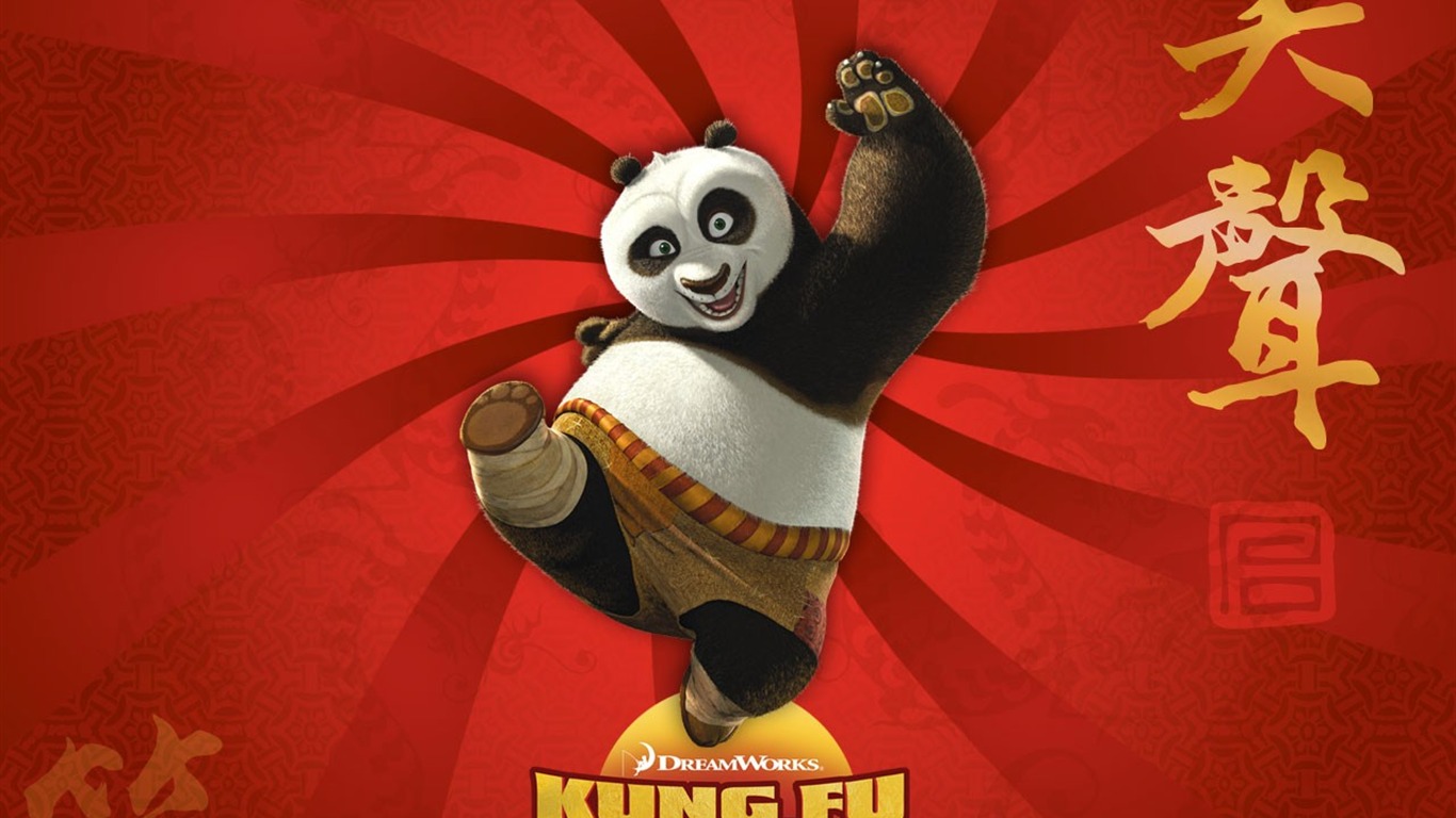 3D animace Kung Fu Panda wallpaper #7 - 1366x768