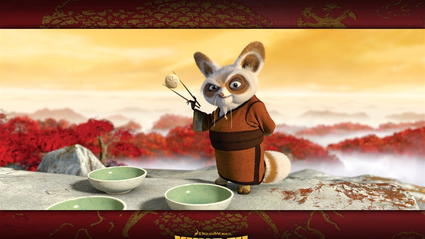 Animación en 3D fondos de escritorio de Kung Fu Panda #9 - 1366x768