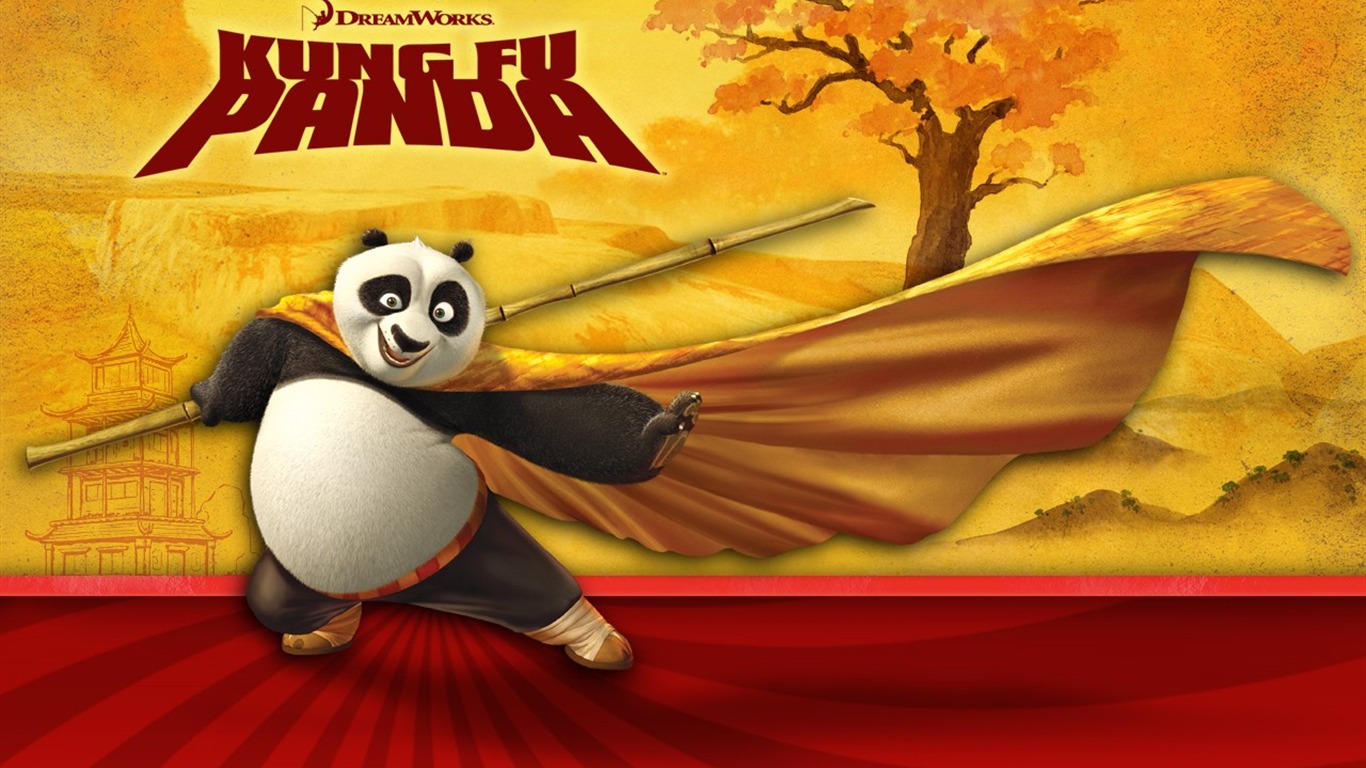 3D animace Kung Fu Panda wallpaper #1 - 1366x768