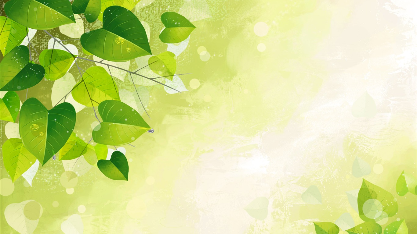 Syntetické Wallpaper barevné květiny #1 - 1366x768