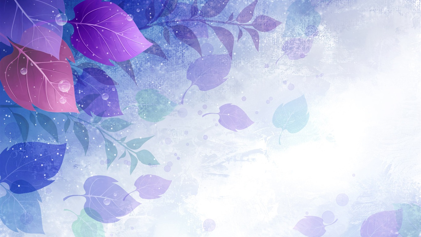 炫彩花卉合成壁紙 #2 - 1366x768