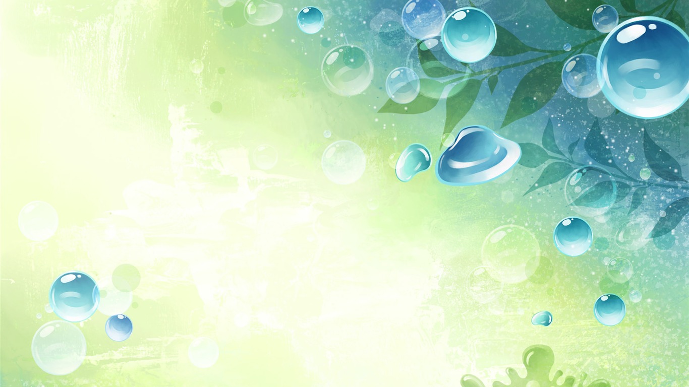 炫彩花卉合成壁紙 #5 - 1366x768