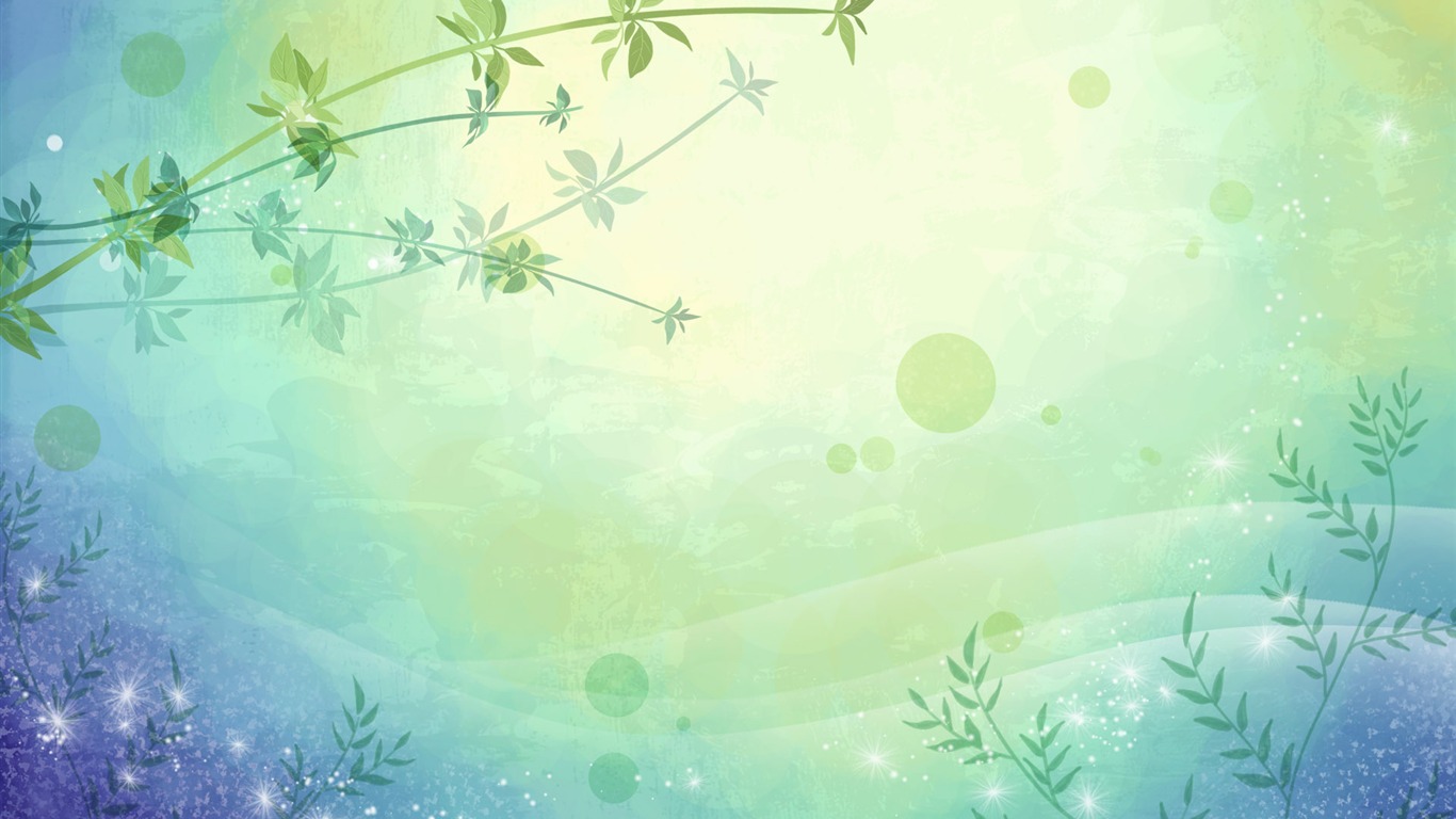 炫彩花卉合成壁紙 #16 - 1366x768