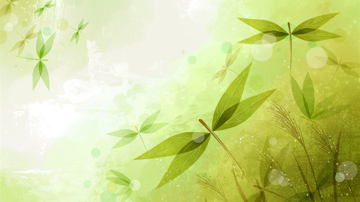 炫彩花卉合成壁紙 #23 - 1366x768