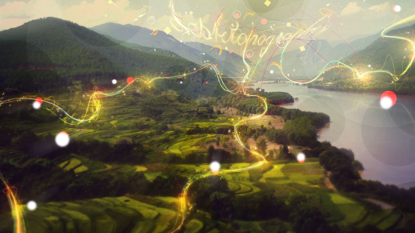New Creative Design Wallpaper #27 - 1366x768