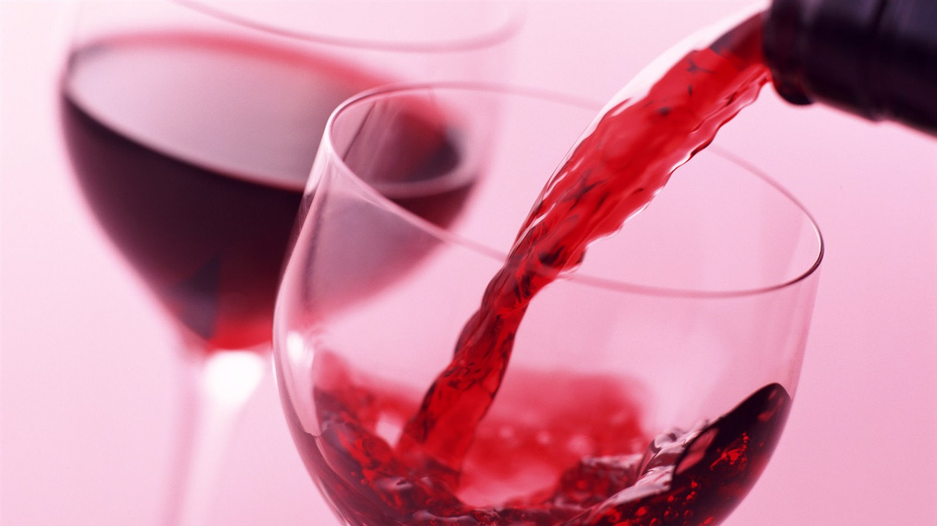 酒水與酒杯壁紙 #21 - 1366x768