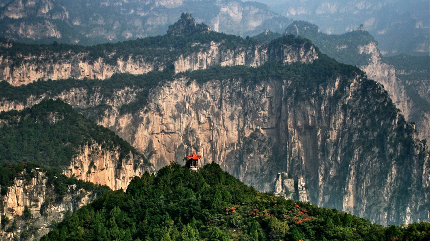 Máme Taihang hory (Minghu Metasequoia práce) #2 - 1366x768