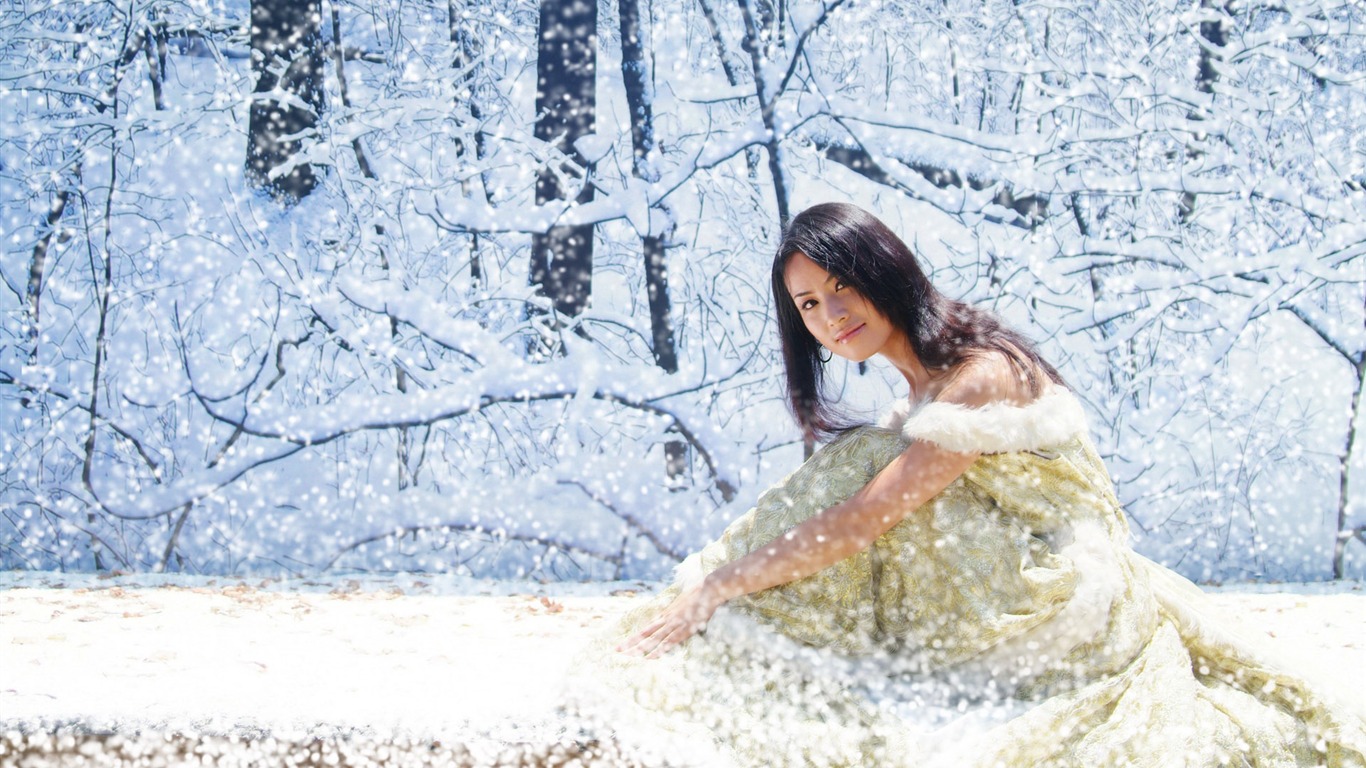 Krásná čistá nevěsta wallpaper #18 - 1366x768