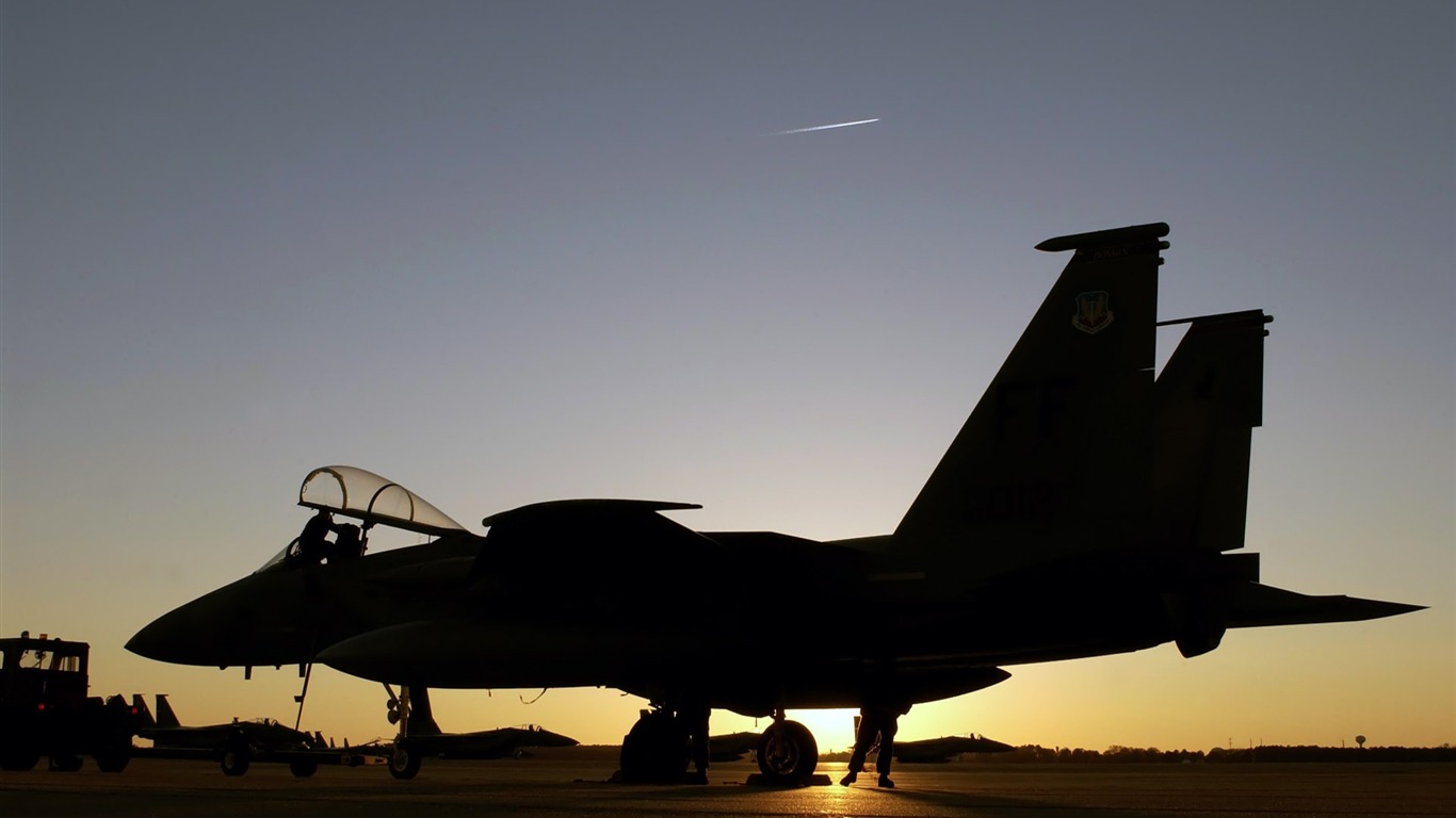 The military jet wallpaper #3 - 1366x768