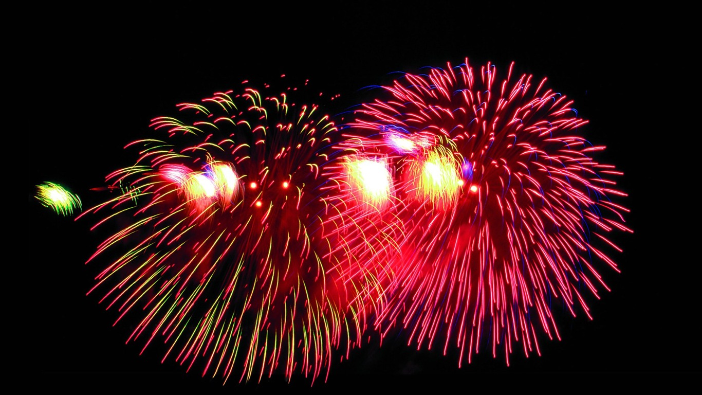 Festival ohňostroj wallpaper #5 - 1366x768