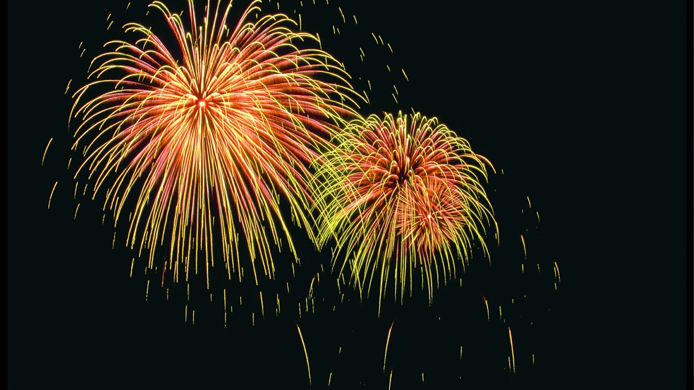 Festival ohňostroj wallpaper #17 - 1366x768