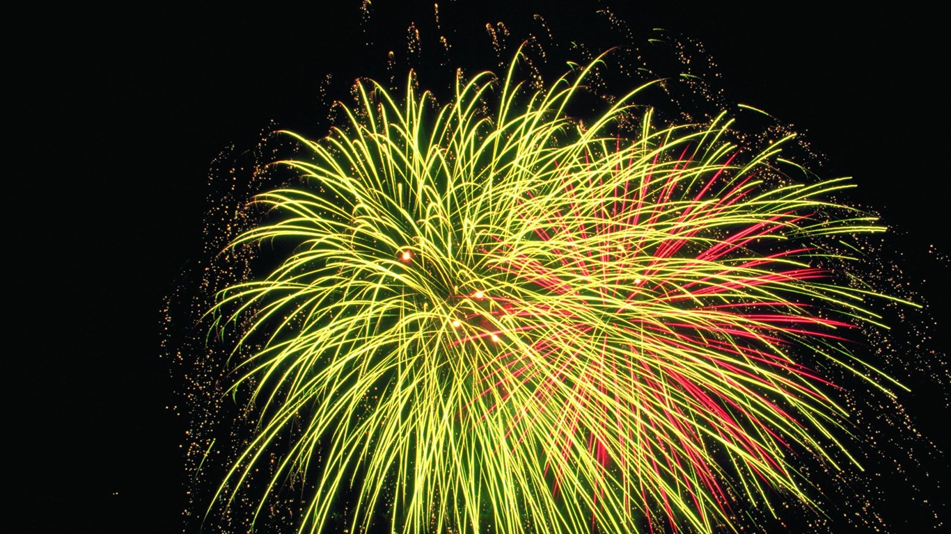 Festival de Fuegos Artificiales pantalla fondos de escritorio #36 - 1366x768