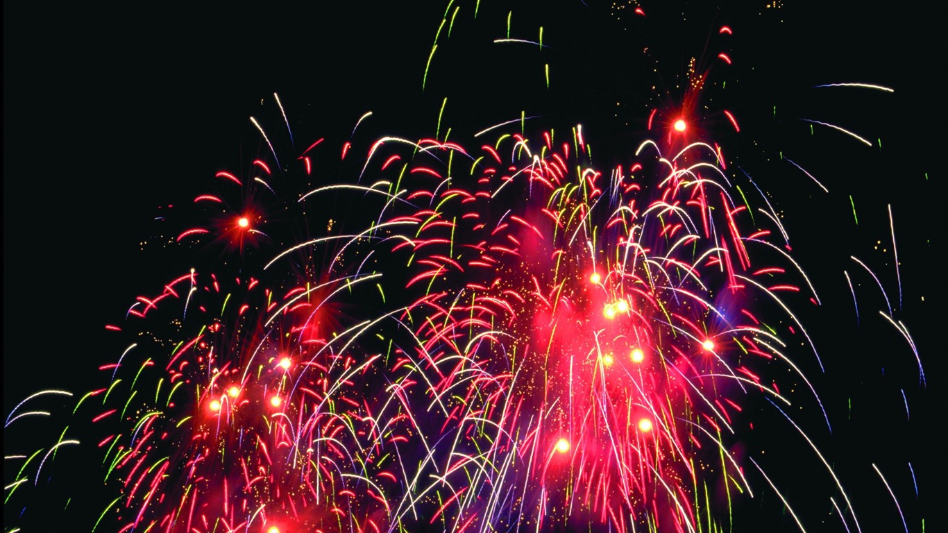 Festival ohňostroj wallpaper #43 - 1366x768
