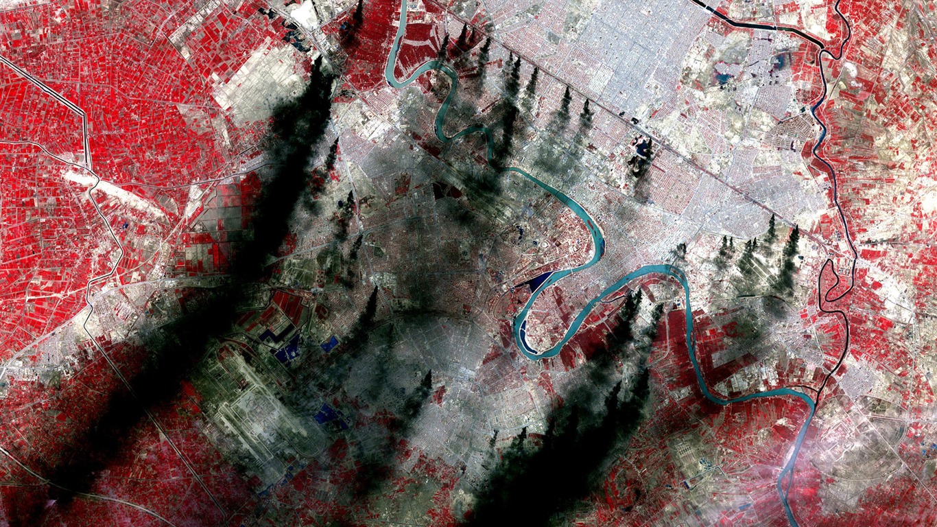美麗的地球鳥瞰高清壁紙 #14 - 1366x768