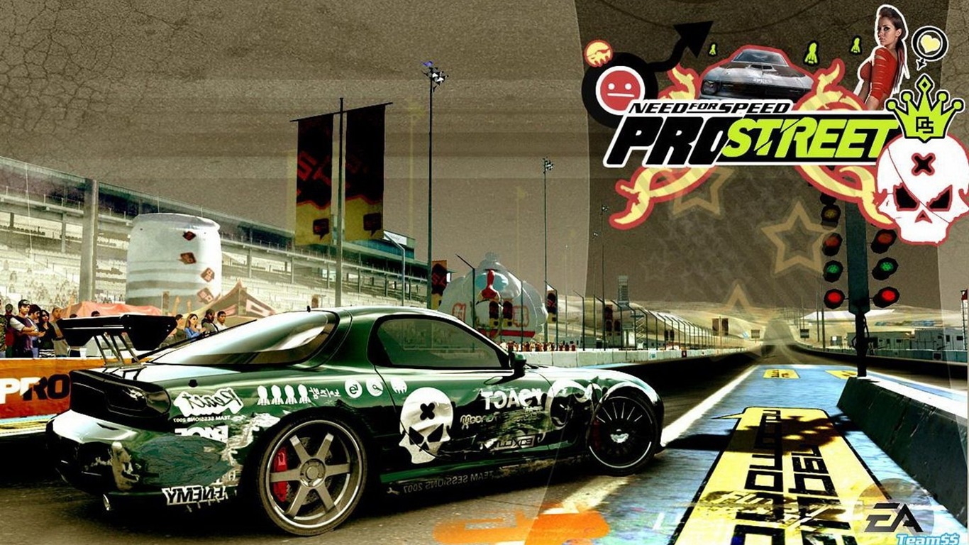極品飛車NFS11寬屏壁紙 #8 - 1366x768