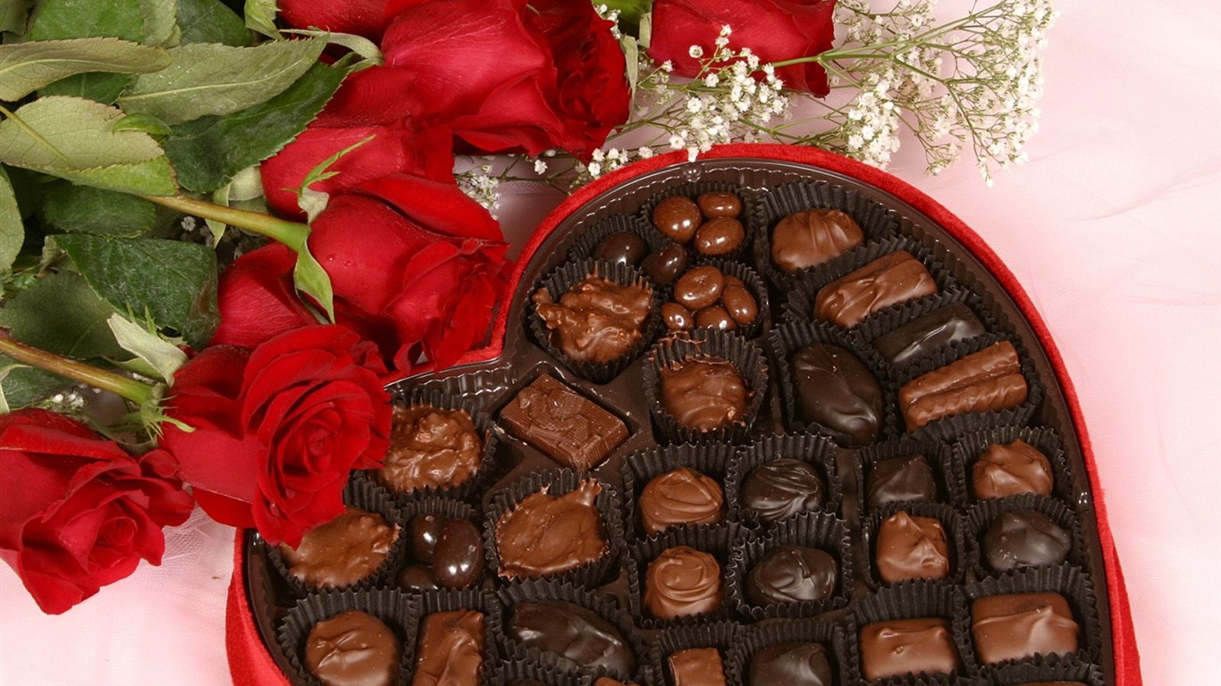 La tinta indeleble Día de San Valentín de chocolate #12 - 1366x768
